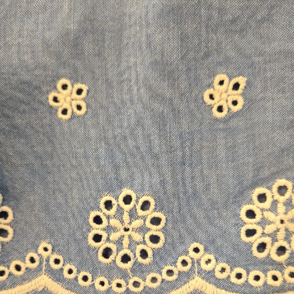 Cat & Jack Light Blue Dress with White Embroidery - Picture 3 of 3